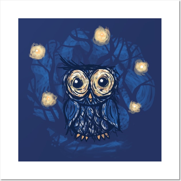 Vinny Van Owl Wall Art by oakenspirit